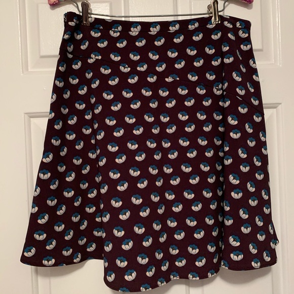 Loft Purple printed skirt - Picture 3 of 3
